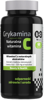 Вітамін С Bio Organic Natural Glucamine 60 капсул (5906086978118)