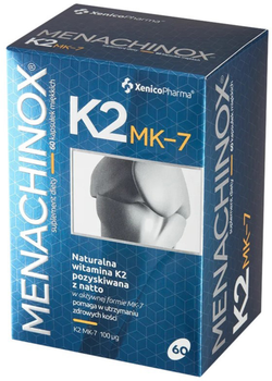 Witamina K2 Xenico Pharma Mk7 na kości stawy 60 kapsułek (5905279876101)