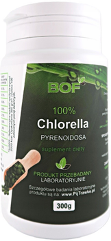 Натуральна дієтична добавка Bio Organic Foods 100% Хлорела піреноїдоза 300 г (5901549747898)