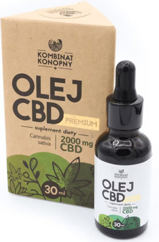 Натуральна дієтична добавка Kombinat Konopny Олія CBD Premium 30 мл (5904139279977)