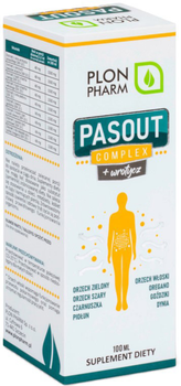 Натуральна дієтична добавка Plon Pharm Pasout complex + wrotycz 100 мл (5904484154240)