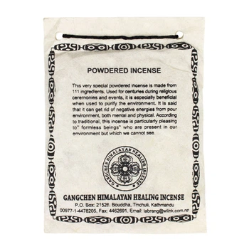 Благовония Gangchen Тибетские Порошковые Санг Himalayan Healing 45 гр 14x10.5 см (26813)