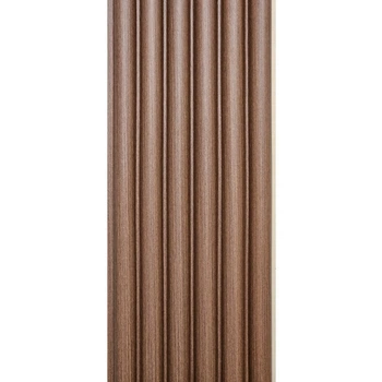 Декоративная стеновая рейка Sticker Wall WPC Круглая 3000x152x15 мм Коричневый (SW-00001872)