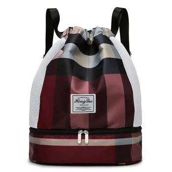 Женский рюкзак с отделом для обуви Italian Bags 42x35x20 см Бордовый (id_401)