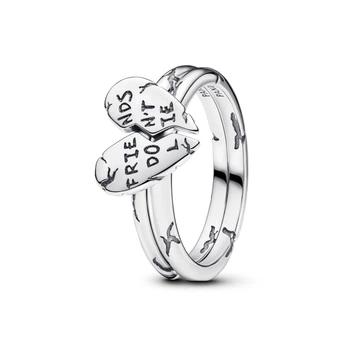 Срібна каблучка Pandora Друзі не брешуть роз ємна Дивні дива 193575C00 50