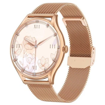 Часы женские умные наручные UWatch Smart Milano 2 ремешка Gold Steel (2429222047)