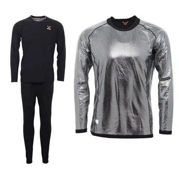 Мужское термобелье L Remington Thermal Reflective черное комплект для зимы и активного отдыха антибактериальное белье (VIL-O_33P)