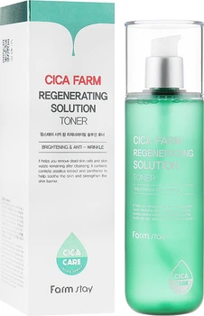 Тонер для лица с центеллой Farmstay Cica Farm Regenerating Solution Toner 200 мл (8809635230637)