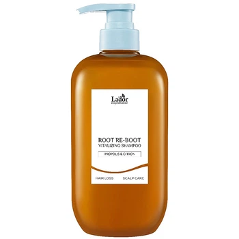 Шампунь для волос с прополисом и цитроном Lador Root Re-Boot Vitalizing Shampoo Propolis & Citron 800 мл (8809982980391)