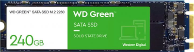 внутренний SSD накопитель WD Green M.2 240 GB (WDS240G3G0B)