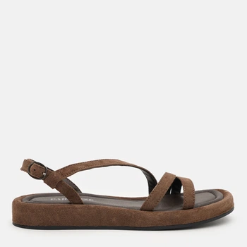 Женские сандалии замшевые PARADIZE SHOES SAN-5902 36 23.2 см Коричневые (ROZ6501090416)