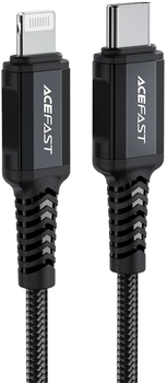Kabel Acefast Apple Lightning - USB Type-C 1.8 m 30 W Black (AT6974316281306)