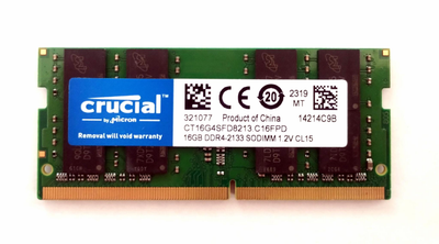 Оперативная память Crucial 16 GB SO-DIMM DDR4 2133 MHz PC4-17000 (CT16G4SFD8213)