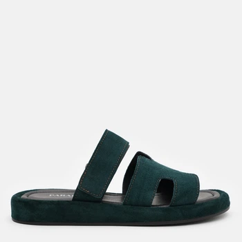 Женские шлепанцы замшевые PARADIZE SHOES SL-2303 39 24.7 см Зеленые (ROZ6501090466)