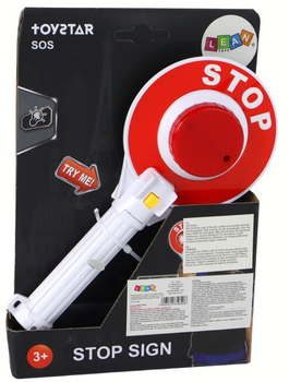 Lizak policyjny LEAN Toys dwustronny Światła stop (5905515358408)
