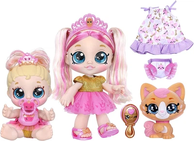 Ігровий набір Кінді Кідс Королівська Сім'я Kindi Kids Pawsome Royal Family Tiara Лялька Тіара Спарклс Moose