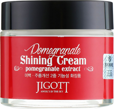 Krem do twarzy Jigott Pomegranate Shining rozświetlający 70 ml (8809210034117)