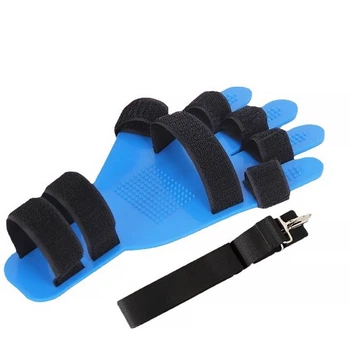 Бандаж фиксатор для руки Lesko FZ-002 Blue тренажер выпрямитель пальцев кисти против спастичности