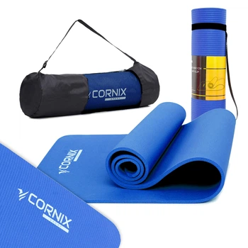 Коврик спортивный Cornix NBR 183 x 61 x 1 cм для йоги и фитнеса XR-0009 Blue