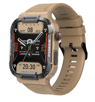 Смарт часы Smart watch MK66/ коричневые