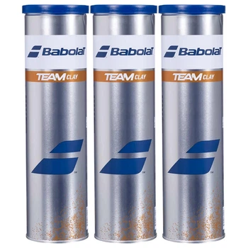 Мячи теннисные для грунта Babolat Team Clay X4 (коробка 18 банок) 2025