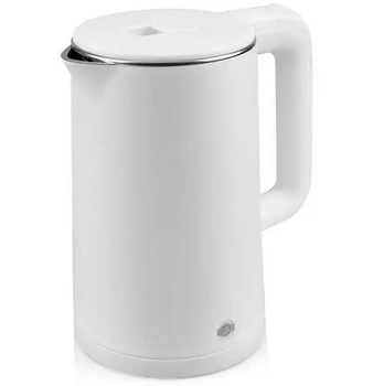 Електрочайник Domotec MS-5028 з подвійними стінками, 1.8 л, 1500 Вт White