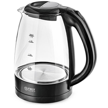 Електрочайник First FA-5404-1-BA glass 1.7 л 2200Вт Black