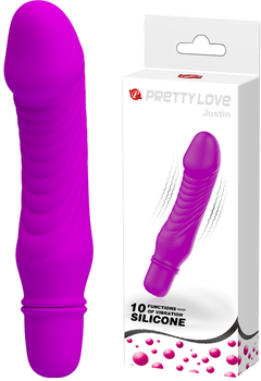 Мини клиторальный вибратор Baile Pretty Love Stev 13.5х2.9 см Фиолетовый (BI-014510)(6959532320060)