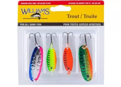 Набор блесен Williams Trout 4-Pack Williams Kit UV Multi Color (1102-4-TK2-ASST)