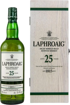 Виски Laphroaig 25 лет выдержки 0.7 л 53.4% в подарочной упаковке (5010019640826)
