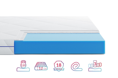 Матрац ортопедичний Highfoam Largo Opti Slim 70х160 см безпружинний (TQP-5760)