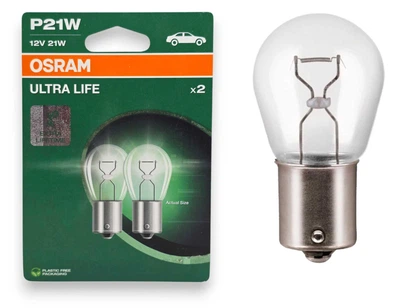 Галогенная лампа Osram Ultra Life P21W BA15s 12V 21W 7506ult02b (02313)