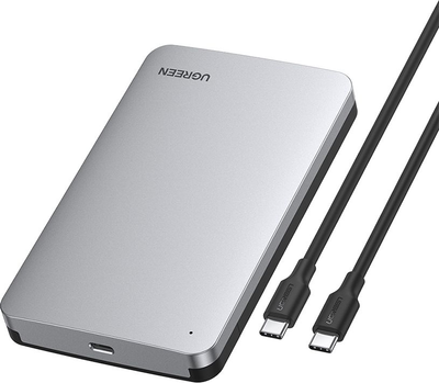 Зовнішня кишеня Ugreen CM300 70499 USB 3.2 Gen 2 SATA III 2.5" Grey (6957303874996)