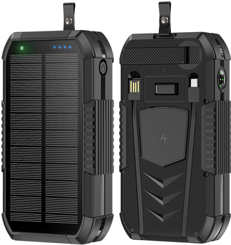УМБ AURA NRG-40SE ARM SOLAR 40000 mAh Wireless Dynamo Charging Black (PBANRG40SEB)