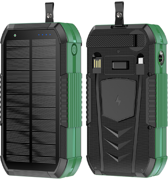 УМБ AURA NRG-40SE ARM SOLAR 40000 mAh Wireless Dynamo Charging Green (PBANRG40SEG)