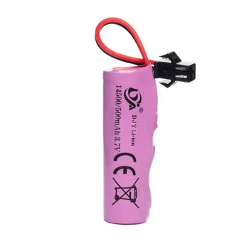Аккумулятор для машинки на радиоуправлении DJY Li-ion 3.7v 14500/500 mAh SM 2 pin