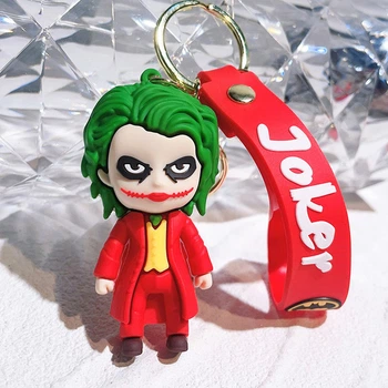 Брелок Джокер гумовий об'ємний Joker DC на рюкзак, на ключі підвіска