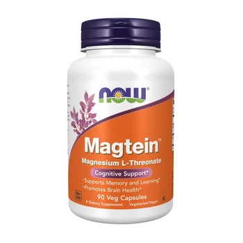 Магній L-треонат, NOW Magtein magnesium l-threonate (90 капсул)