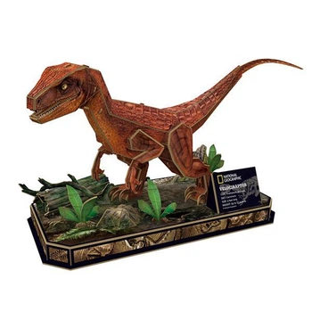 3D пазл объемный Cubic Fun National Geographic Dino Велоцираптор 63 элемента DS1053h
