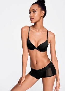 Бюстгальтер Victoria's Secret Pink Wear Everywhere T-shirt Bra 38C Чорний (26478896)