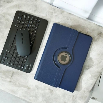 Чохол 360° Rotating Stand Case з клавіатурою і мишею в комплекті для iPad Pro 12.9" (2015) - Midnight Blue