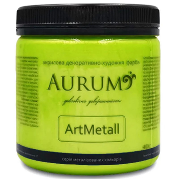 Декоративная краска Салатовый 400 мл "Aurum"