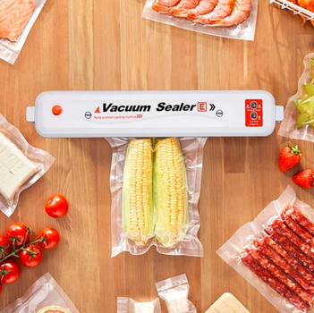 Вакуумный упаковщик продуктов vacuum sealer кухонный вакууматор для дома прибор для вакуумной упаковки еды,