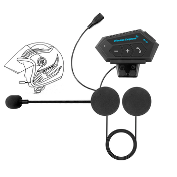 Bluetooth гарнитура для мотошлема BT12 Hard Helmet, IP67, Bluetooth 5.0, черная