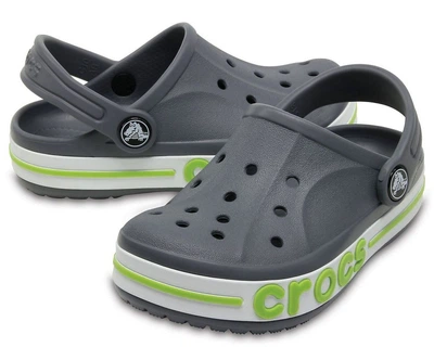 Дитячі кроксі-сабо для хлопчика Crocs Bayaband Clog Kids Charcoal (25/26, сірий)