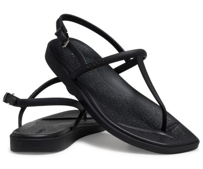 Жіночі сандалі Crocs Miami Thong Flip Black (37-38, чорний)