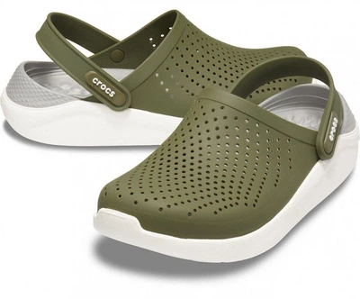 Чоловічі крокси Crocs LiteRide Clog Army Green/White (38-39, зелений)