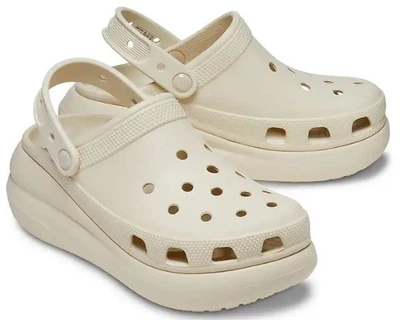 Дитячі крокси Crocs Classic Cutie Clog Platform Bone (34/35, бежевий)