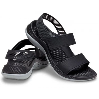 Жіночі сандалі Crocs LiteRide 360 Black / Light Grey (38-39, чорний)