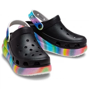 Жіночі крокси Crocs Classic Crush Spray Dye Clog (43-44, чорний)